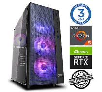 Dators spēlēm INTOP Ryzen 5 3600 16GB 240SSD M.2 NVME+1TB RTX4060Ti 8GB no-OS 517714