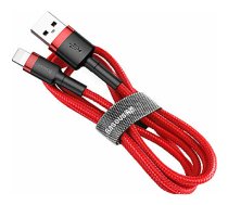 Baseus Cafule kabelis USB kabelis Izturīgs neilona vads USB / Lightning QC3.0 1.5A 2M sarkans (CALKLF-C09) Universāls 100907