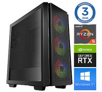 Dators spēlēm INTOP Ryzen 5 3600 16GB 240SSD M.2 NVME RTX4060Ti 8GB WIN11Pro 519260