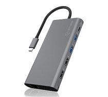 Raidsonic 12-in-1 USB Type-C dock with PD 100W BOX IB-DK4050-CPD 2xUSB 3.0 Type-A, 2xUSB 2.0 Type-A, 1xUSB 3.0 Type-C, 1xLAN RJ45, 2xHDMI, 1xDisplayPort 531793