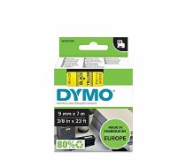 Marķēšanas lente DYMO D1 9mmx7m melna/dzeltena 552648