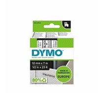 Marķēšanas lente DYMO D1 12mmx7m melna/caursp. 552657