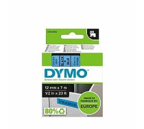 *Marķēšanas lente DYMO D1 12mmx7m, melna/zila 552672