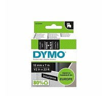 Marķēšanas lente DYMO D1 12mmx7m balta/melna 552678