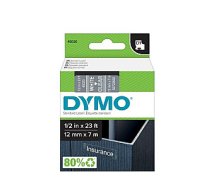 Marķēšanas lente Dymo 45020, D1,12mmx7m, balta/caurspīdīga 556033