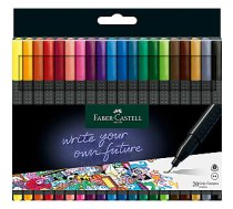 Flomāstertipa pildspalvu komplekts Faber-Castell Finepen Grip, 0.4mm, 20 krāsas 556999