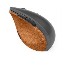 Lenovo Go Wireless Vertical Mouse Wireless optical, Storm grey with natural cork, USB-A, 1 x AA batteries (included) 566625