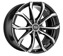 Metāla diski MSW 48 Gloss Black Full Polished 7,5x17 5x108 ET45 CB73,1 60° 760 kg W19373500T56 MSW 569035