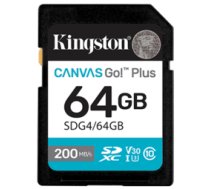 Kingston Atmiņas karte Kingston 64GB SDXC Canvas Go Plus Gen4