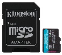 Kingston Atmiņas karte Kingston microSD Canvas Go Plus Gen4 64GB