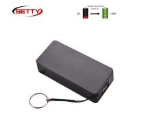 Setty Midi Cube Power Bank 4000mAh Universāla Ārējas uzlādes batereja 5V 1A + Micro USB Kabelis + Rokas siksniņa Melns