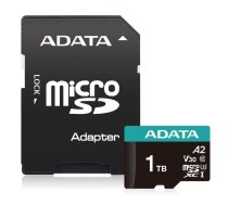 Adata ATMIŅA MICRO SDXC 1TB W/AD./AUSDX1TUI3V30SA2-RA1 ADATA