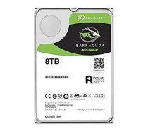 Seagate HDD|SEAGATE|Barracuda|8TB|SATA 3.0|256 MB|5400 rpm|Discs/Heads 4/8|3,5"|ST8000DM004