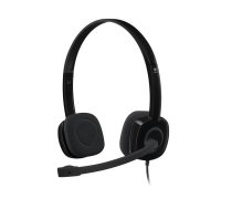 Logitech AUSTIŅAS STEREO H151/ MELNAS 981-000589 LOGITECH