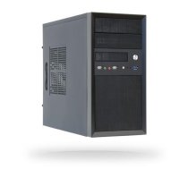 CHIEFTEC Korpuss|CHIEFTEC|MiniTower|MicroATX|Color Black|CT-01B-OP