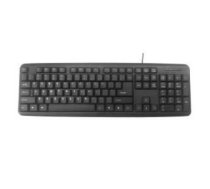 Gembird TASTATŪRA STANDART USB RUS/BLACK KB-U-103-RU GEMBIRD