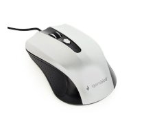 Gembird USB OPTISKĀ PELE MELNA/SUDRABA/MUS-4B-01-BS GEMBIRD