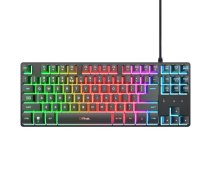TRUST TASTATŪRA USB GXT833 THADO TKL/ENG MELNA 25886 TRUST