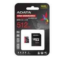 Adata ATMIŅA MICRO SDXC 512GB W/AD./AUSDX512GUI3V30SHA2-RA1 ADATA