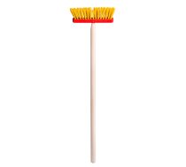 Woody Woody 91887 Koka-plastmasas Dārza instruments - Slota (100cm) bērniem no 3+ gadiem Dzeltena/Sarkana
