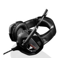 MODECOM Modecom Volcano MC-859 Bow Spēļu Austiņas ar Mikrofonu / 3.5mm / 2.2m Vads / Melnas
