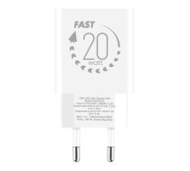 OBAL:ME OBAL:ME Wall Charger Tīkla lādētājs USB-A + USB-C 20W ar 2x 1m kabeļiem / balts