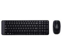 Logitech Logitech MK 220 Bezvadu Komplekts Klaviatūra + Pele Melns (ENG)