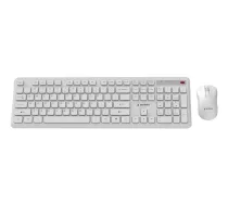 Gembird Gembird KBS-WPS-01-W Bezvadu tastatūras un peles komplekts Slim Pro Business US Layout / balts