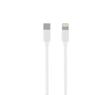 OEM OEM USB-C un Lightning kabelis MX0K2ZM/A, oriģinālais mikroshēma, balts, 1m