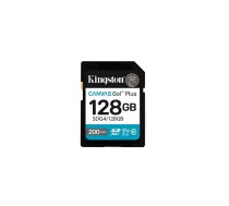 Kingston Kingston atmiņas karte 128GB SDXC Canvas Go Plus Gen4 200MB/s C10 UHS-I U3 V30