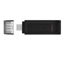 Kingston Kingston pendrive 128GB USB-C DT70 melns
