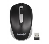 Datorpele Activejet mouse AMY-313 wireless computer mouse (optical; 1200 DPI; black)