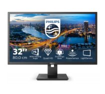 Monitors Philips B Line 325B1L/00 computer monitor 80 cm (31.5") 2560 x 1440 pixels 2K Ultra HD LCD Black