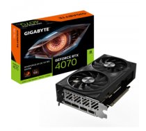 Video karte GIGABYTE GeForce RTX 4070 WINDFORCE 2X OC V2 12G Graphics Card - 12GB GDDR6, 192bit, PCI-E 4.0, 2490MHz Core Clock, 3 x DisplayPort 1.4a, 1 x HDMI 2.1a, NVIDIA DLSS 3, GV-N4070WF2OCV2-12GD