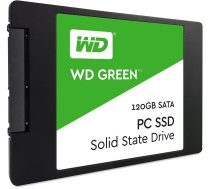 SSD cietais disks SSD|WESTERN DIGITAL|Green|120GB|SATA 3.0|TLC|Read speed 545 MBytes/sec|2,5"|MTBF 1000000 hours|WDS120G2G0A