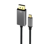 RoGer Cable USB-C to DisplayPort 4K@60Hz / 1.8m / Grey (RO-USBC2DP4K1.8M-SI)