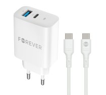 Forever TC-07 Charger PD / QC / USB-C / USB / 30W + USB-C Cable 60W (GSM180736)