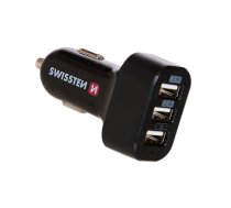 SWISSTEN Swissten Tripple Premium Car charger 5.2A USB 2.1A + 2.1A + 1A (SW-CCH-TRI5.2A-B)