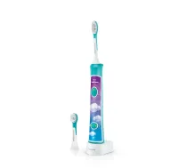 Philips | Sonic Electric toothbrush | HX6322/04 | Rechargeable | For kids | Number of brush heads included 2 | Number of teeth brushing modes 2 | Sonic technology | Aqua
