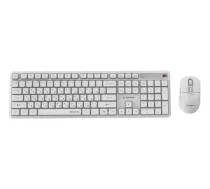 Gembird Desktop set Silent key Pro Business tastatūras un peles komplekts | pilna izmēra | bezvadu 2,4 GHz | US/RU | KBS-WMS-01-W-CYRL