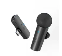 Fifine M6 piespraužams mikrofons | bezvadu 2,4 GHz | USB-C | FIFINEM6