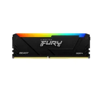 Kingston FURY Beast RGB operatīvā atmiņa | DDR4, 16 GB, 3600 MHz, CL18, RGB, melna | KF436C18BB2A/16