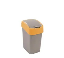 Atkritumu spainis Flip Bin 25L sudraba/dzeltens