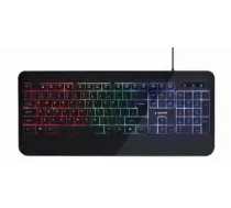 Gembird Slim "Rainbow" tastatūra | pilna izmēra | ar vadu | US | KB-UML-03