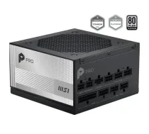 MSI PRO A850PL PCIE5 barošanas bloks | 850W, 80 PLUS Platinum, ATX | PRO A850PL PCIE5