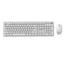 Gembird Slim Pro Business tastatūras un peles komplekts | pilna izmēra | bezvadu 2,4 GHz | US/RU | KBS-WPS-01-W-CYRL