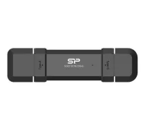 Silicon Power Marvel Xtreme DS72 - USB-Flash-Laufwerk - 500GB - USB 3,1 Gen 2 / USB-C 3,2 Gen 2 - Schwarz (SP500GBUC3S72VPK)