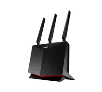 ASUS 4G-AC86U bezvadu maršrutētājs Gigabit Ethernet divu joslu (2.4 GHz / 5 GHz) Melns
