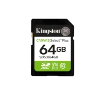 Kingston Canvas Select Plus 64 GB SDXC atmiņas karte, 100 MB/s, C10, UHS-I, U1, V10
