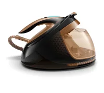 Tvaika ģenerators Philips GC9682/80 — 2700 W, 1,8 L tvertne, 165 g/min nepārtraukts tvaiks, 600 g/min pastiprinājums, T-ionicGlide zole